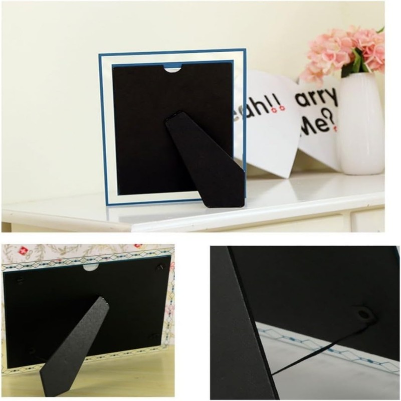 HappyHome Photo Frame A5 Glass Metal Frame Interior Picture Frame