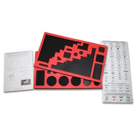 Organizer for VEX IQ Gen 2 Education Kit, Foam Cutout Inserts and Waterproof Sorting Stickers, 2nd Generation VEX IQ Superkit Storage & Protection