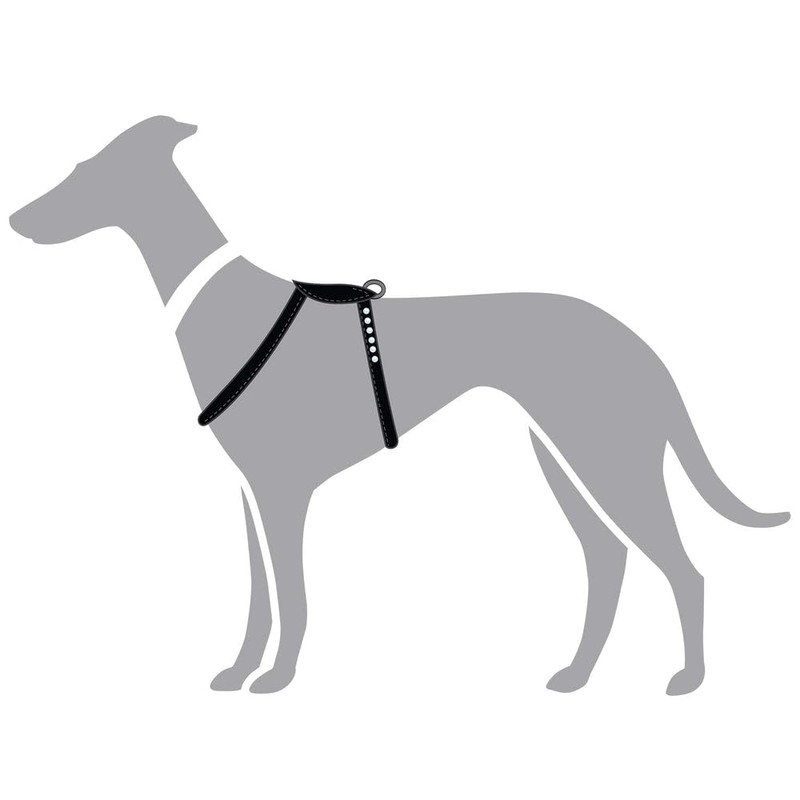 HUNTER Round & Soft Canadian UP Dog Harness, Colour: Black,
