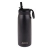 Oasis Insulated Sports Bottle with Sipper, Black, 780 ml