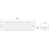 Buyers Products 8891900 LED Strobe Light, Amber, 6 LEDs, 9