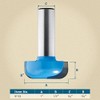 1'' Dish Carving Router Bit, 1/4" Shank