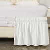 MEILA Wrap Around Bed Skirt Three Fabric Sides Elastic Dust