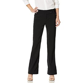 A. Byer Women's Misses Junior's Tropical Cambridge Trouser Pant, Black, 13