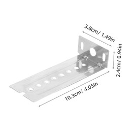 SEWACC 10pcs Support Brackets for Cabinet Rail Holder Shaped Design with Antislip Bottom Widened Accessories for Enhanced Stability for Kitchen Furniture Replacement