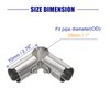 QUARKZMAN 90 Degree Structural Pipe Connectors 2 Pieces Chain Link