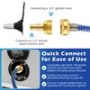 RV Exterior Shower Hose 15FT Coil Water Hose with 1/2"