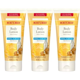 Burt's Bees Milk and Honey Body Lotion, 6 Ounces (Pack of 3)