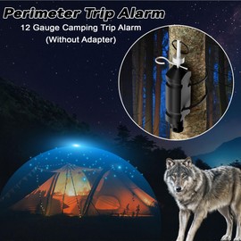 GLKTRS Perimeter Trip Alarm, Camp Safe 12 Gauge Camping Trip Wire Alarm,Early Warning Security System Accessories for Camping and Property Safety/Bear Deterrent