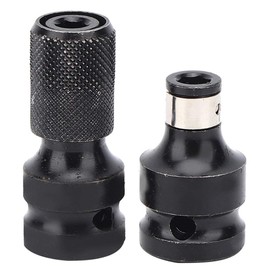 LiebeWH 2 x Socket Adapters 1/2 Inch Square Drive to 1/4 Hex Shank Quick Release Converter for Pneumatic or Electric Impact Wrenches