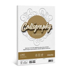 Favini Calligraphy Paper Linen 50 Sheets A4 200g 01 White [a690614]