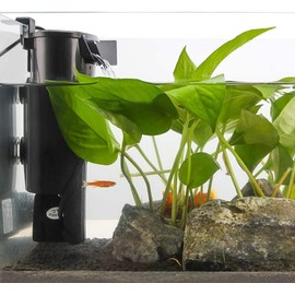 Filtro de Tortuga, Filtro de Agua bajo Filtro Interno de Cascada para acuarios, Bomba para Tanques de Tortugas, Peces, Reptiles, gambas, Ranas, cangrejos, Anfibios