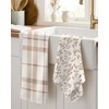 Miss Adola 2pcs 150GSM Flour Sack Kitchen Towels, Botanical Floral