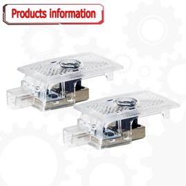 2pcs Never Fade Car LED Door Logo Compatible for 300 300C 300S 2005-2024,Ghost LED Projector Laser Courtesy Step Shadow Light Accessorie (Red)