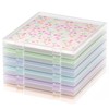 Scrapbook Paper Storage, 6 Pack Stackable Plastic File Storage Box