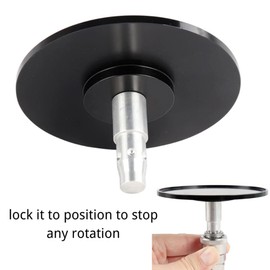 EBIEFLY Air Quick Connector Vacuum Vac-u-Lock Machine Attachments Suction Cup Black Connector Anti Rotation Smooth Aluminum Alloy