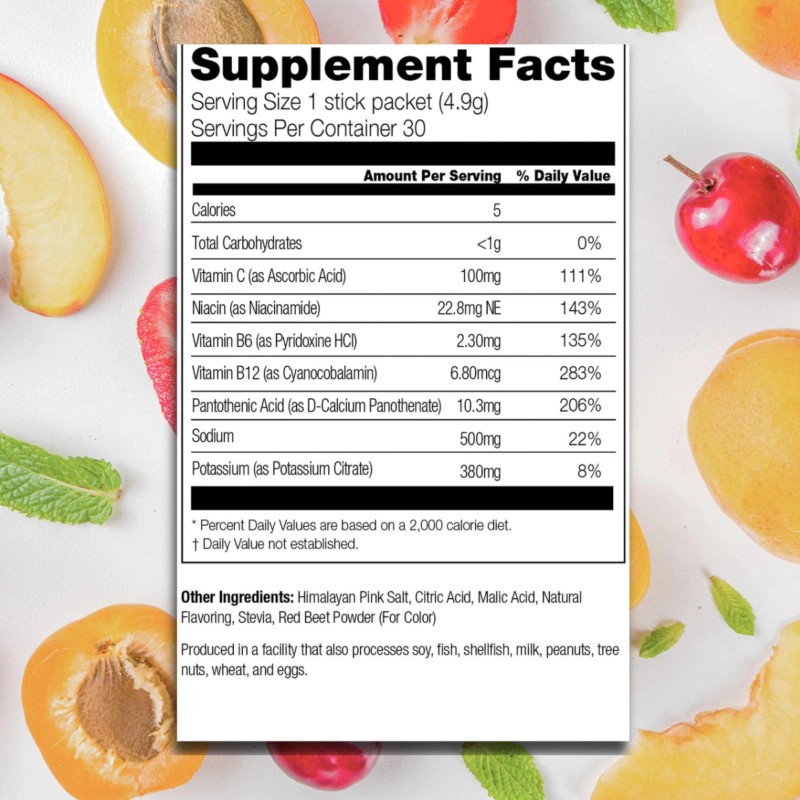 310 Nutrition Electrolyte Powder Strawberry Flavor Pack Of 30 Zero
