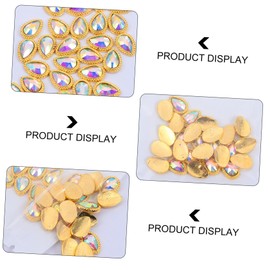 Baluue 30pcs Nail Gems Rhinestone for Nail Art Elegant Christmas Wedding Decorations Shiny Crystals for Birthday Valentine Crafts