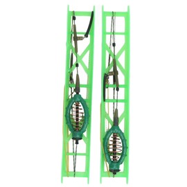 Alomejor Fishing Inline Feeder Cage with Lead Sinker Durable Fishing Feeder Bait Cage Spring Holder for Carp (60 g)