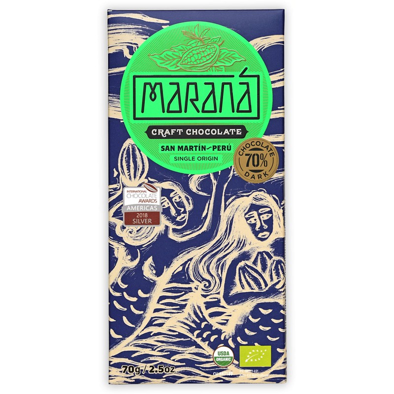 Maraná Chocolate 70% Cacao Variety Dark Chocolate 3 Pack -