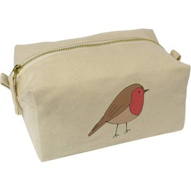 'Robin' Canvas Wash Bag/Makeup Case (CS00033552)