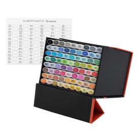 Artfinity Sketch Marker Sets - Vibrant, Professional, Dye-Based Alcohol Markers for Artists, Drawing, Students, Travel, & More! - [Assorted - Set of 72]