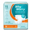 WhyWorry Adult Diapers with Tabs, Disposable Incontinence Briefs for Women