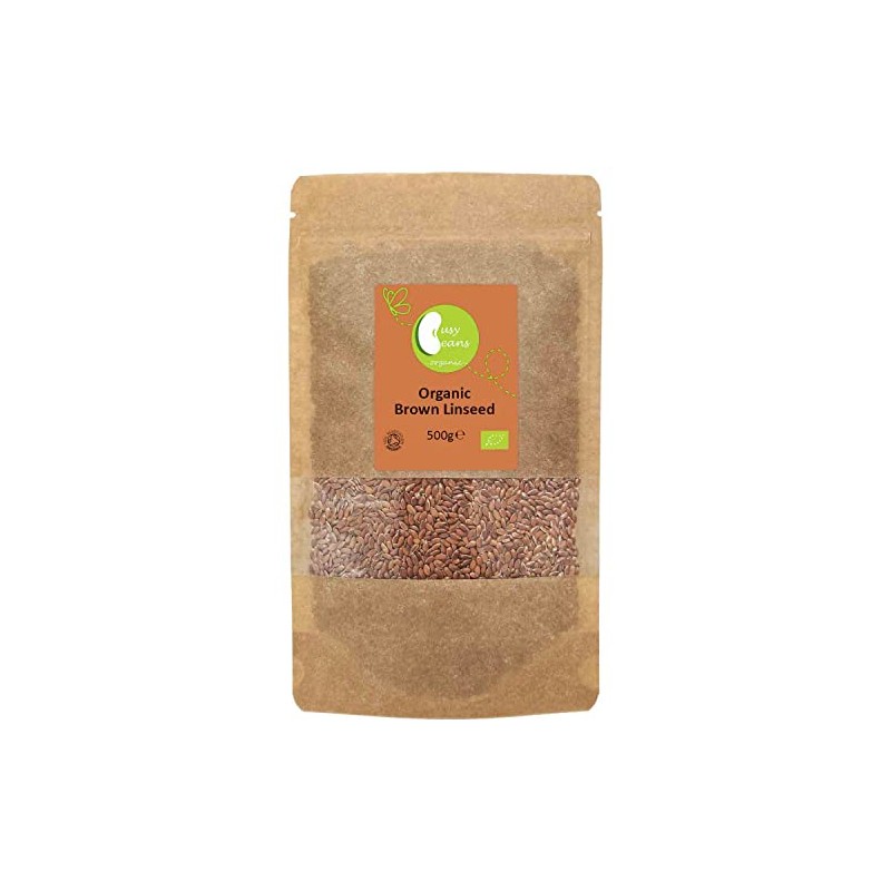 Organic Brown Linseed (Flaxseed) - Certified Organic - by Busy