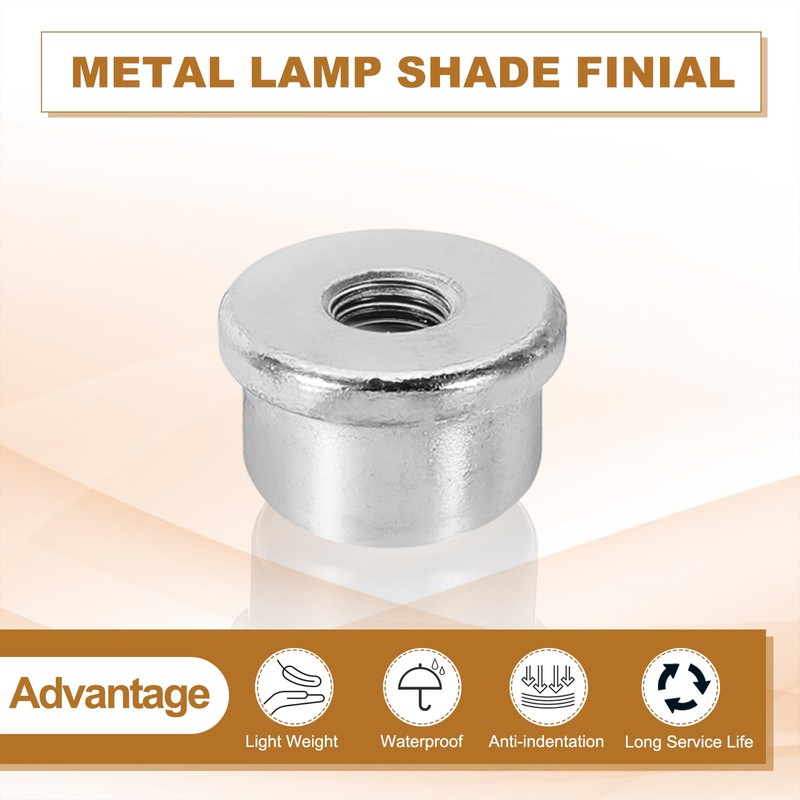 PATIKIL Lamp Finials Caps, Solid Tapped 1/4-27 Thread for Lamp