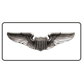 U.S. Air Force Pilot Wings Photo License Plate