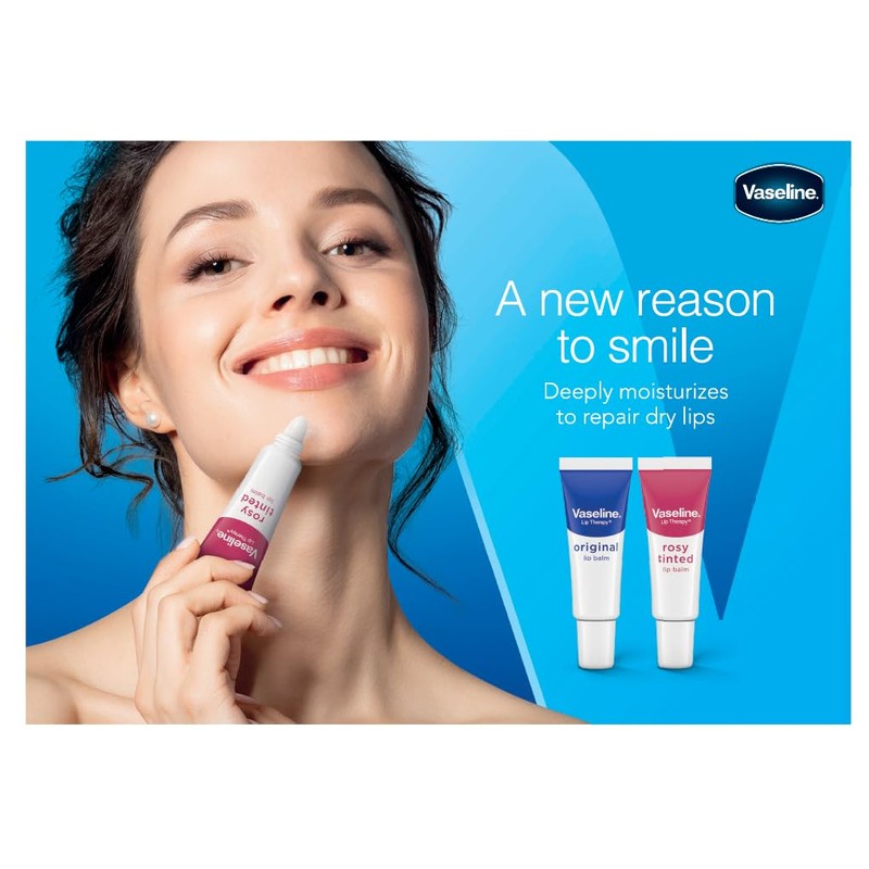 Vaseline Lip Therapy Rosy Balm Tube 10g