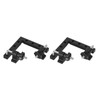 2pcs 90 Degree Positioning Squares L Shape Black Splicing Fixed