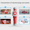 IEC 60309 Waterproof Industrial Connector Socket, 5Pin 63A 380V-415V 3P+E+N