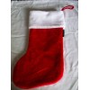 Holiday Time Red Plush Santa Belt Buckle Christmas Stocking Holiday