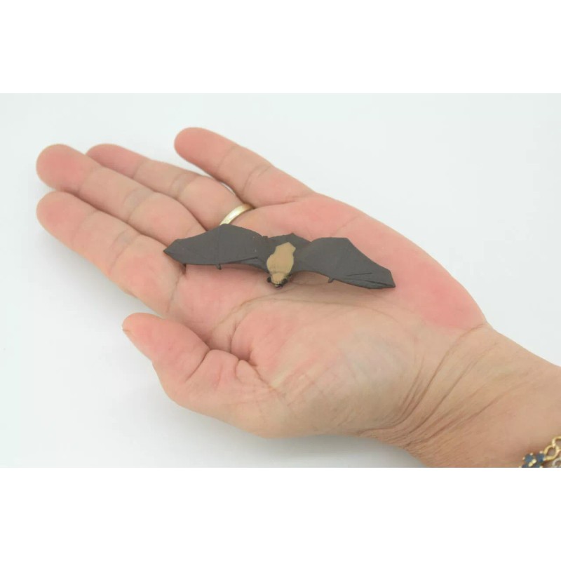Unbranded Bat Toy, Hand Painted, Rubber Bat, Realistic Figure, Model,