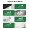 Voomey 3 Pcs 4 Inch Drywall Compound Roller Cover with