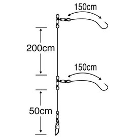 Sasame FSM52 Real Ship Utase Red Snapper 2-Hook No. 12-6-7