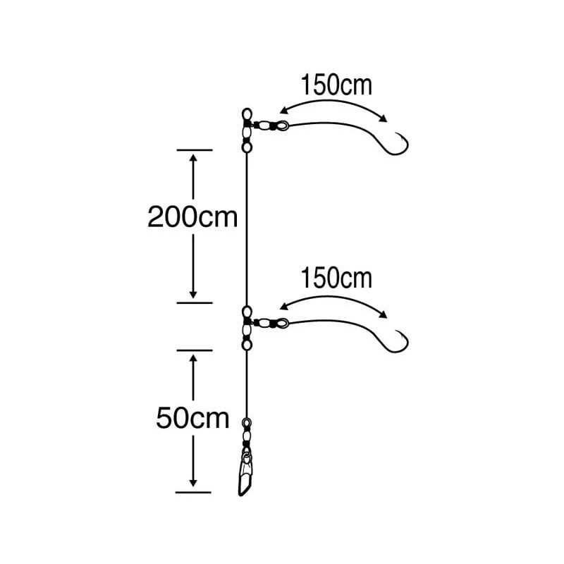 Sasame FSM52 Real Ship Utase Red Snapper 2-Hook No. 12-6-7