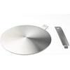 Heat Diffuser Stainless Steel Induction Adapter Plate Removable Handle Coffee