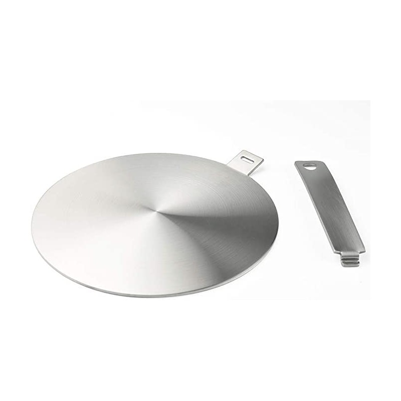Heat Diffuser Stainless Steel Induction Adapter Plate Removable Handle Coffee