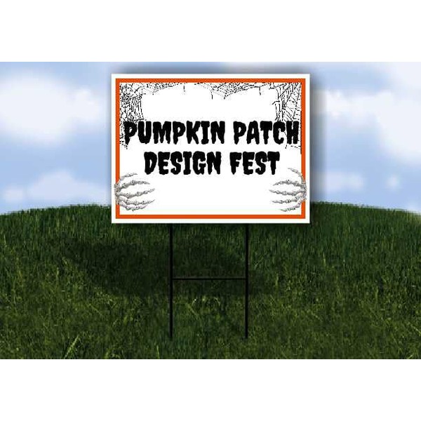 PUMPKIN PATCH DESIGN FEST Halloween Skeleton No arrow 1 Single