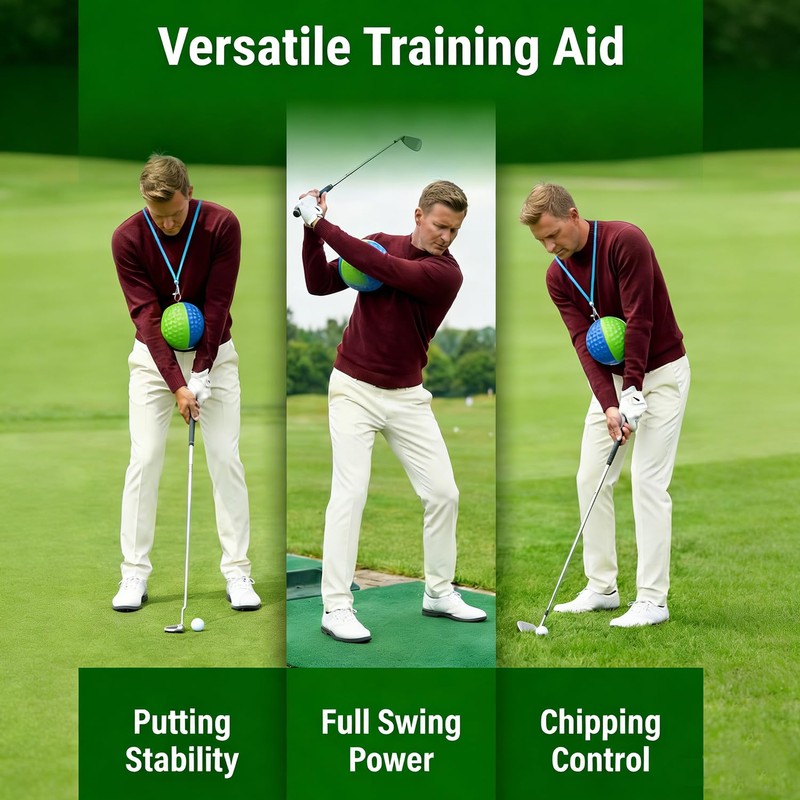 WIGERLON Golf Swing Training Ball for Keeping arms Connected,Golf Trainer