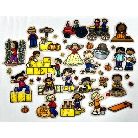 Fall Felt Board Fun 35 Pieces Plus Activity Pages Autumn Festival Time Story Flannelboard Set Kids