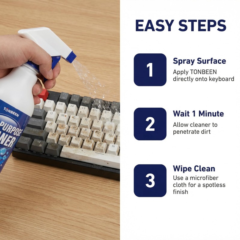 Keyboard & Mouse Cleaner Spray, Electronic Device Cleaning Solution for
