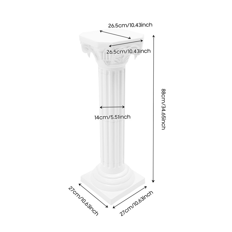 4Pcs Wedding Roman Column, Artistic Roman Column Statue Party Flowerpot