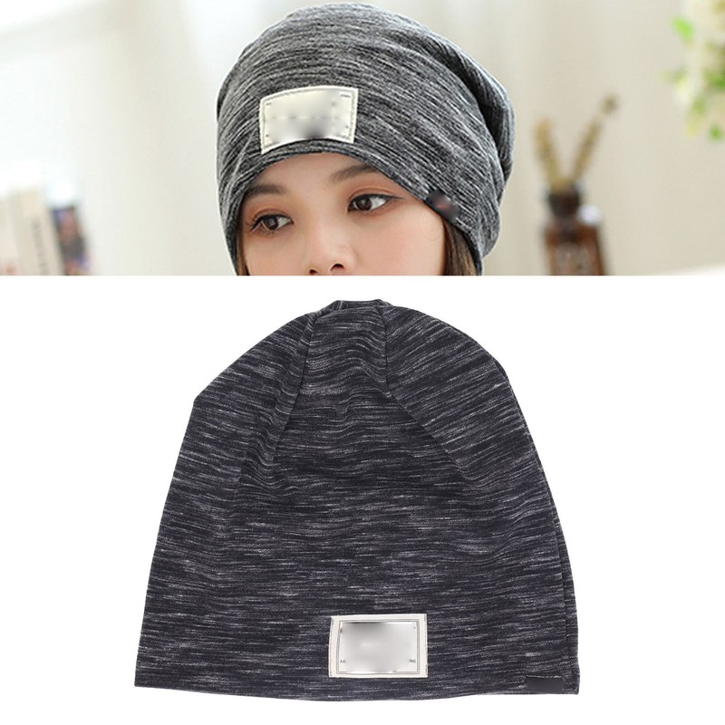 Anti Radiation Hat Black Striped Silver Fiber and Cotton Shielding