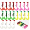 3.5g Soft Plastic Fishing Lures Set, 20 Pieces, Multiple Colours,