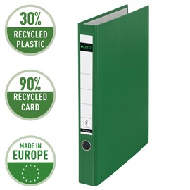 Leitz 10140055 Ring Binder A4 Polypropylene 2 Rings 35 mm Green