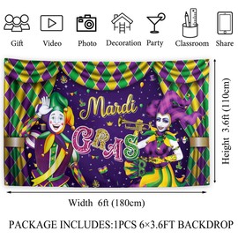 mardi gras decorations new orleans brazi carnival backdrop Fat Tuesday banner Masquerade decor mardi gras decorations for home party