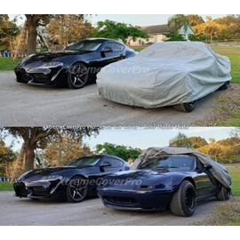 Car Cover fits 2020 2021 2022 2023 2024 2025 Mazda MX-5 Miata XTREMECOVERPRO Diamond Series Silver with Cable and Lock Set